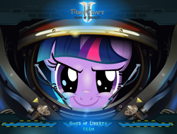 Size: 1346x1015 | Tagged: safe, artist:haretrinity, imported from derpibooru, twilight sparkle, female, solo, starcraft, starcraft 2