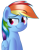 Size: 1125x1400 | Tagged: safe, artist:sykobelle, imported from derpibooru, rainbow dash, female, simple background, smug, solo, transparent background