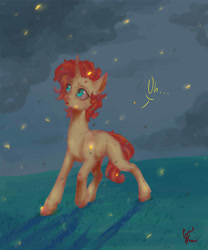 Size: 5000x6000 | Tagged: safe, artist:coconuthound, imported from derpibooru, sunset shimmer, pony, equestria girls, ..., absurd resolution, female, night, open mouth, signature, solo, younger