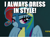 Size: 468x346 | Tagged: safe, edit, edited screencap, imported from derpibooru, screencap, rainbow dash, newbie dash, bedroom eyes, clothes, female, image macro, meme, rainbow dash always dresses in style, rainbow fash, seductive, solo, wonderbolts uniform