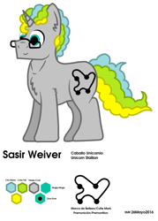 Size: 1489x2084 | Tagged: safe, artist:summerium, imported from derpibooru, oc, oc only, oc:sasir weiver, pony, unicorn, cute, reference, solo