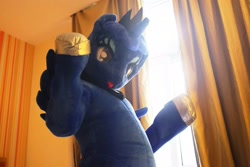Size: 1920x1280 | Tagged: safe, artist:hutouluosha, artist:rainbow scratch, imported from derpibooru, princess luna, human, fursuit, irl, irl human, photo, rainbow scratch(coser)