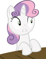 Size: 9960x12556 | Tagged: safe, artist:cyanlightning, imported from derpibooru, sweetie belle, twilight time, .svg available, absurd resolution, female, simple background, solo, table, transparent background, vector