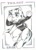 Size: 968x1363 | Tagged: safe, artist:hurtywing, imported from derpibooru, twilight sparkle, cape, clothes, crossover, dc comics, female, grayscale, inktober, leotard, monochrome, raven (dc comics), raven (teen titans), solo, teen titans, traditional art, twiraven, voice actor joke