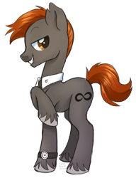 Size: 2041x2657 | Tagged: safe, artist:hawthornss, imported from derpibooru, oc, oc only, earth pony, pony, bedroom eyes, clothes, grin, looking at you, simple background, smiling, solo, transparent background, unshorn fetlocks, watch