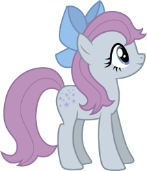 Size: 598x696 | Tagged: safe, artist:cloudy glow, artist:cloudyglow, imported from derpibooru, blue belle, female, g1, g1 to g4, g4, generation leap, simple background, solo, transparent background, vector