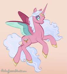 Size: 711x779 | Tagged: safe, artist:thebadgerssett, imported from derpibooru, alicorn, pony, alicornified, colored wings, flying, ponified, princess allura, race swap, simple background, solo, voltron, voltron legendary defender