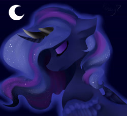 Size: 5999x5499 | Tagged: safe, artist:thedutchbrony, imported from derpibooru, princess luna, absurd resolution, eyes closed, female, glow, glowing, moon, solo