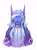 Size: 1280x1750 | Tagged: safe, artist:mscootaloo, imported from derpibooru, trixie, anthro, elf, bust, elf ears, female, looking at you, nightborne, simple background, smiling, solo, warcraft, white background, world of warcraft