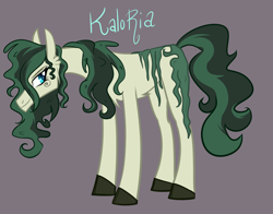 Size: 900x706 | Tagged: safe, artist:wubcakeva, imported from derpibooru, oc, oc only, oc:kaloria jade, kelpie, ponified, seaweed, solo