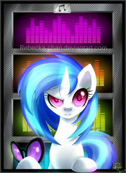 Size: 900x1238 | Tagged: dead source, safe, artist:rebecka-chan, imported from derpibooru, dj pon-3, vinyl scratch, female, solo