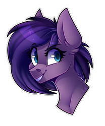 Size: 1493x1791 | Tagged: safe, artist:shyshyoctavia, imported from derpibooru, oc, oc only, earth pony, pony, bust, colored pupils, portrait, solo