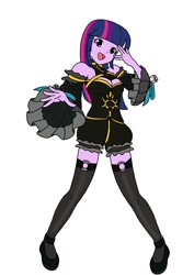 Size: 850x1200 | Tagged: safe, artist:linedraweer, imported from derpibooru, twilight sparkle, equestria girls, caster, clothes, commission, costume, fate/extra, female, halloween, solo