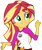 Size: 492x584 | Tagged: safe, artist:stacyhirano34, imported from derpibooru, sunset shimmer, equestria girls, legend of everfree, clothes, female, pointing, shorts, simple background, solo, transparent background