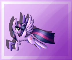 Size: 1132x940 | Tagged: safe, artist:alithecat1989, imported from derpibooru, twilight sparkle, alicorn, pony, female, flying, solo, twilight sparkle (alicorn)