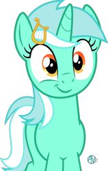 Size: 1600x2527 | Tagged: safe, artist:arifproject, imported from derpibooru, lyra heartstrings, pony, unicorn, cute, female, hairpin, junketsu, kill la kill, looking at you, lyrabetes, satsuki kiryuin, show accurate, simple background, smirk, smirk pone collection, solo, transparent background, vector