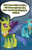 Size: 407x637 | Tagged: safe, edit, edited screencap, imported from derpibooru, screencap, cornicle, lokiax, changedling, changeling, to where and back again, background changeling, cropped, speech bubble, spread wings, wings, winx club