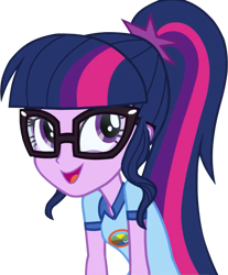 Size: 597x720 | Tagged: safe, artist:stacyhirano34, imported from derpibooru, sci-twi, twilight sparkle, equestria girls, legend of everfree, clothes, female, glasses, open mouth, simple background, solo, transparent background, vector