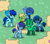 Size: 306x268 | Tagged: safe, imported from derpibooru, butterfly, earth pony, pegasus, pony, pony town, bow, clothes, gem, hair bow, lapis lazuli, lapis lazuli (steven universe), malachite, malachite (steven universe), peridot, peridot (steven universe), ponified, socks, steven universe, striped socks