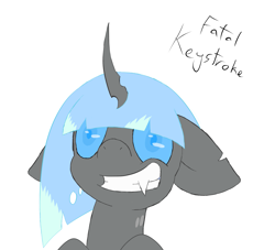 Size: 3129x2842 | Tagged: safe, artist:fatal-keystroke, imported from derpibooru, oc, oc only, oc:snowflake, bust, colored pupils, female, grin, portrait, smiling, solo