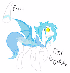 Size: 3813x4000 | Tagged: safe, artist:fatal-keystroke, imported from derpibooru, oc, oc only, oc:prism break, original species, female, multiple wings, reference sheet, solo