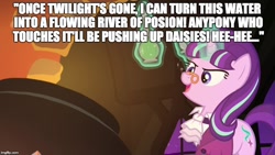 Size: 800x450 | Tagged: safe, edit, edited screencap, imported from derpibooru, screencap, snowfall frost, starlight glimmer, a hearth's warming tail, caption, final fantasy, final fantasy vi, image macro, kefka palazzo, meme, poison, quote