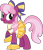 Size: 2568x3000 | Tagged: safe, artist:doctor-g, imported from derpibooru, cheerilee, the cart before the ponies, cheerileeder, cheerleader, clothes, female, open mouth, pom pom, simple background, skirt, solo, transparent background, vector