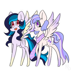 Size: 1024x1024 | Tagged: safe, artist:silverknight27, imported from derpibooru, oc, oc only, oc:twilight tune, oc:vocal heart, pegasus, pony