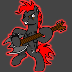 Size: 700x700 | Tagged: safe, artist:tay-houby, imported from derpibooru, oc, oc only, oc:blackshadow, pegasus, pony, edgy, narm, poe's law, red and black oc, solo