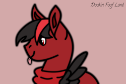 Size: 1500x1000 | Tagged: safe, artist:dookin, imported from derpibooru, oc, oc only, pegasus, pony, fanart, solo, tongue out