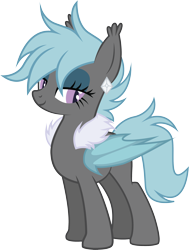 Size: 2362x3127 | Tagged: safe, artist:duskthebatpack, imported from derpibooru, oc, oc only, oc:fabulous frost, bat pony, pony, ear piercing, earring, fabulous, female, fluffy, jewelry, looking at you, mare, piercing, simple background, solo, transparent background, vector