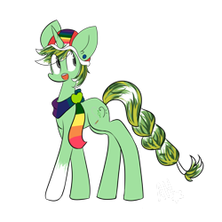 Size: 1024x1024 | Tagged: safe, artist:silverknight27, imported from derpibooru, oc, oc only, oc:mirror dust, pony, unicorn, braid, clothes, scarf, solo