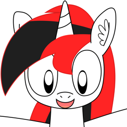 Size: 1000x1000 | Tagged: safe, artist:caffeline turbo, imported from derpibooru, oc, oc only, oc:caffeline turbo, pony, unicorn, ear fluff, looking at you, simple background, smiling, solo, vector, white background