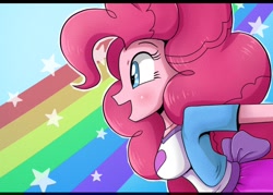 Size: 724x519 | Tagged: safe, artist:the-butch-x, edit, imported from derpibooru, pinkie pie, equestria girls, breasts, busty pinkie pie, cute, diapinkes, female, grimdark source, nightmare retardant, solo