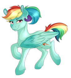 Size: 1024x1116 | Tagged: safe, artist:topas-art, imported from derpibooru, rainbow dash, pony, female, solo