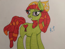 Size: 3072x2304 | Tagged: safe, artist:rainbowtashie, imported from derpibooru, tree hugger, female, solo, traditional art