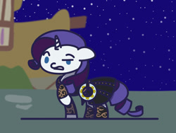 Size: 1280x960 | Tagged: safe, artist:flutterluv, imported from derpibooru, rarity, clothes, costume, female, halloween, nightmare night, solo, xena