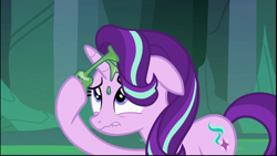 Size: 1024x576 | Tagged: safe, imported from derpibooru, screencap, starlight glimmer, pony, to where and back again, changeling slime, female, mare, solo