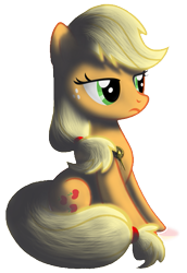 Size: 433x630 | Tagged: safe, artist:derpyfanboy, imported from derpibooru, applejack, female, game of thrones, hatless, missing accessory, simple background, sitting, solo, transparent background, unamused, vector
