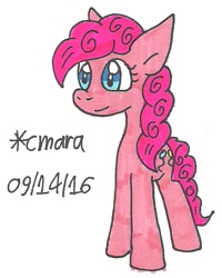 Size: 507x634 | Tagged: safe, artist:cmara, imported from derpibooru, pinkie pie, female, solo, traditional art