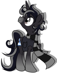 Size: 1024x1325 | Tagged: safe, artist:avarick, imported from derpibooru, oc, oc only, oc:mythical spell, pony, unicorn, clothes, scarf, simple background, solo, transparent background, vest