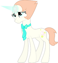 Size: 5014x5495 | Tagged: safe, artist:osipush, imported from derpibooru, gem pony, pony, unicorn, absurd resolution, artificial horn, augmented, gem, gem (race), horn, magic, magic horn, pearl, pearl (steven universe), ponified, simple background, solo, steven universe, transparent background