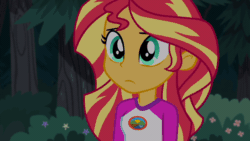 Size: 1280x720 | Tagged: safe, imported from derpibooru, screencap, sunset shimmer, equestria girls, legend of everfree, animated, female, gif, solo