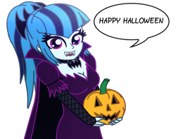 Size: 1432x1136 | Tagged: safe, artist:cbear624, imported from derpibooru, sonata dusk, equestria girls, female, halloween, jack-o-lantern, pumpkin, simple background, solo, transparent background