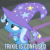 Size: 341x344 | Tagged: safe, edit, edited screencap, imported from derpibooru, screencap, trixie, pony, unicorn, to where and back again, animated, blinking, cape, caption, clothes, confused, female, frown, gif, hat, head tilt, reaction image, solo, trixie's cape, trixie's hat, wide eyes