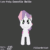 Size: 562x562 | Tagged: safe, artist:fillerartist, imported from derpibooru, sweetie belle, 3d, 60 fps, animated, cutie mark, female, gif, low poly, rotating, rotation, solo, the cmc's cutie marks