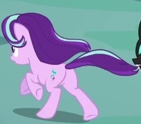 Size: 203x179 | Tagged: safe, imported from derpibooru, screencap, starlight glimmer, pony, unicorn, to where and back again, butt, cropped, female, mare, plot, running, solo