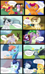 Size: 2500x4096 | Tagged: safe, artist:thewarriorartist, imported from derpibooru, apple bloom, button mash, dinky hooves, featherweight, gabby, pipsqueak, princess ember, rainbow dash, rarity, rumble, scootaloo, soarin', spike, spitfire, starlight glimmer, sweetie belle, tender taps, thorax, griffon, pony, adorabloom, age difference, and then spike was bi, angry, bisexual, camera, comic, controller, cooties, crack shipping, cute, cutie mark crusaders, dancing, diasweetes, dinkabetes, dinkysqueak, emberspike, facewing, female, filly, foalcon, game console, gay, gilligan cut, heart, hissing, implied foalcon, madorable, male, mine, mine!, pie, restraining order, scootaloo is not amused, scootaspike, shipping, shipping denied, sparity, sparlight, spike gets all the mares, stallion, stallion on filly, straight, sweetiemash, tenderbloom, that pony sure does love pies, this will end in jail time, this will not end well, thoraxspike, unamused, what the hay, wing hands