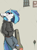 Size: 809x1104 | Tagged: safe, artist:sinrar, imported from derpibooru, dj pon-3, vinyl scratch, anthro, female, guitar case, smoking, solo