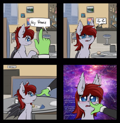 Size: 1867x1917 | Tagged: dead source, safe, artist:duop-qoub, imported from derpibooru, oc, oc only, oc:anon, oc:vannie, bat pony, pony, blushing, boop, cross-eyed, cute, ear flick, ear twitch, enlightenment, fangs, fluffy, freckles, frown, looking at you, math, nose wrinkle, open mouth, question mark, smiling, twitch, wide eyes